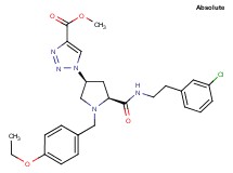 methyl 1-[(3S,5S)-5-({[2-(3-chlorophenyl)ethyl]amino}carbonyl)-1-(4-ethoxybenzyl)-3-pyrrolidinyl]-1H-1,2,3-triazole-4-carboxylate