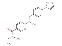 N-ethyl-N-methyl-6-{methyl[4-(1H-pyrazol-1-yl)benzyl]amino}nicotinamide