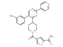 1-[4-({4-[5-(3-methylphenyl)-2-(4-pyridinyl)-4-pyrimidinyl]-1-piperidinyl}carbonyl)-2-thienyl]ethanone