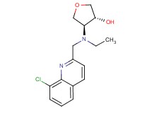 (3R*,4S*)-4-[[(8-chloroquinolin-2-yl)methyl](ethyl)amino]tetrahydrofuran-3-ol