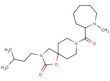 8-[(1-methylazepan-2-yl)carbonyl]-3-(3-methylbutyl)-1-oxa-3,8-diazaspiro[4.5]decan-2-one