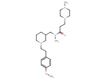 N-({1-[2-(4-methoxyphenyl)ethyl]-3-piperidinyl}methyl)-N-methyl-3-(4-methyl-1-piperazinyl)propanamide