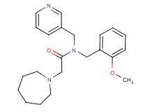 2-azepan-1-yl-N-(2-methoxybenzyl)-N-(pyridin-3-ylmethyl)acetamide