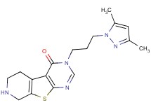 3-[3-(3,5-dimethyl-1H-pyrazol-1-yl)propyl]-5,6,7,8-tetrahydropyrido[4',3':4,5]thieno[2,3-d]pyrimidin-4(3H)-one hydrochloride