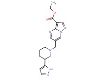ethyl 6-{[3-(1H-pyrazol-5-yl)piperidin-1-yl]methyl}pyrazolo[1,5-a]pyrimidine-3-carboxylate