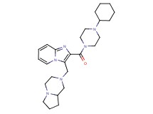 2-[(4-cyclohexyl-1-piperazinyl)carbonyl]-3-(hexahydropyrrolo[1,2-a]pyrazin-2(1H)-ylmethyl)imidazo[1,2-a]pyridine