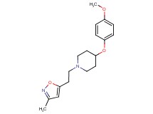 4-(4-methoxyphenoxy)-1-[2-(3-methyl-5-isoxazolyl)ethyl]piperidine trifluoroacetate