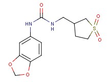 N-1,3-benzodioxol-5-yl-N'-[(1,1-dioxidotetrahydro-3-thienyl)methyl]urea