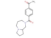 1-[4-(hexahydro-1H-pyrrolo[1,2-a][1,4]diazepin-2(3H)-ylcarbonyl)phenyl]ethanone trifluoroacetate
