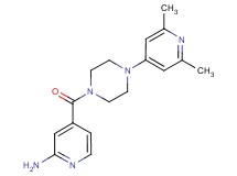 4-{[4-(2,6-dimethyl-4-pyridinyl)-1-piperazinyl]carbonyl}-2-pyridinamine