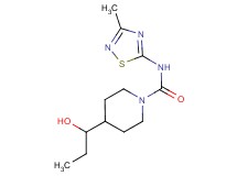 4-(1-hydroxypropyl)-N-(3-methyl-1,2,4-thiadiazol-5-yl)piperidine-1-carboxamide