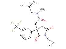 2-{1-cyclopropyl-2,5-dioxo-3-[3-(trifluoromethyl)phenyl]-3-pyrrolidinyl}-N-isobutyl-N-methylacetamide