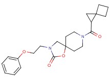 3-(2-phenoxyethyl)-8-(spiro[2.3]hex-1-ylcarbonyl)-1-oxa-3,8-diazaspiro[4.5]decan-2-one