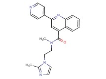 N-methyl-N-[2-(2-methyl-1H-imidazol-1-yl)ethyl]-2-(4-pyridinyl)-4-quinolinecarboxamide