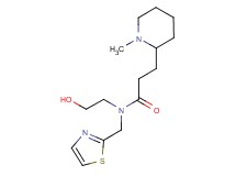 N-(2-hydroxyethyl)-3-(1-methyl-2-piperidinyl)-N-(1,3-thiazol-2-ylmethyl)propanamide