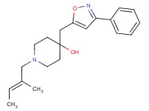 1-[(2E)-2-methyl-2-buten-1-yl]-4-[(3-phenyl-5-isoxazolyl)methyl]-4-piperidinol