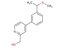 {4-[3-(1-methoxyethyl)phenyl]-2-pyridinyl}methanol