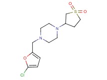 1-[(5-chloro-2-furyl)methyl]-4-(1,1-dioxidotetrahydro-3-thienyl)piperazine