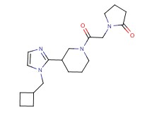 1-(2-{3-[1-(cyclobutylmethyl)-1H-imidazol-2-yl]-1-piperidinyl}-2-oxoethyl)-2-pyrrolidinone