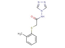 2-[(2-methylphenyl)thio]-N-4H-1,2,4-triazol-4-ylacetamide
