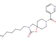 3-hexyl-8-(pyridin-3-ylcarbonyl)-1-oxa-3,8-diazaspiro[4.5]decan-2-one