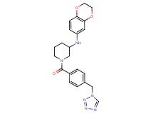 N-(2,3-dihydro-1,4-benzodioxin-6-yl)-1-[4-(1H-tetrazol-1-ylmethyl)benzoyl]-3-piperidinamine
