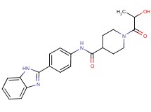 N-[4-(1H-benzimidazol-2-yl)phenyl]-1-lactoylpiperidine-4-carboxamide