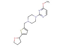 4-methoxy-2-(4-{[5-(tetrahydrofuran-2-yl)-2-thienyl]methyl}piperazin-1-yl)pyrimidine