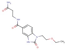 N-(3-amino-3-oxopropyl)-1-(2-ethoxyethyl)-2-oxo-2,3-dihydro-1H-benzimidazole-5-carboxamide