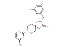 8-(4-amino-2-pyrimidinyl)-2-(3,5-difluorobenzyl)-2,8-diazaspiro[4.5]decan-3-one