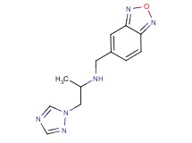 (2,1,3-benzoxadiazol-5-ylmethyl)[1-methyl-2-(1H-1,2,4-triazol-1-yl)ethyl]amine
