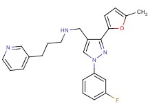N-{[1-(3-fluorophenyl)-3-(5-methyl-2-furyl)-1H-pyrazol-4-yl]methyl}-3-(3-pyridinyl)-1-propanamine