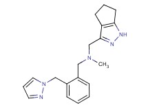 N-methyl-1-[2-(1H-pyrazol-1-ylmethyl)phenyl]-N-(1,4,5,6-tetrahydrocyclopenta[c]pyrazol-3-ylmethyl)methanamine