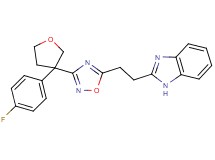 2-(2-{3-[3-(4-fluorophenyl)tetrahydrofuran-3-yl]-1,2,4-oxadiazol-5-yl}ethyl)-1H-benzimidazole