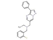 N-(2-fluorobenzyl)-N-[(3-phenylpyrazolo[1,5-a]pyrimidin-6-yl)methyl]ethanamine
