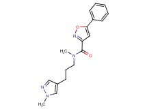 N-methyl-N-[3-(1-methyl-1H-pyrazol-4-yl)propyl]-5-phenyl-3-isoxazolecarboxamide
