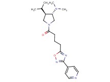 (3S*,4R*)-4-isopropyl-N,N-dimethyl-1-{4-[3-(4-pyridinyl)-1,2,4-oxadiazol-5-yl]butanoyl}-3-pyrrolidinamine