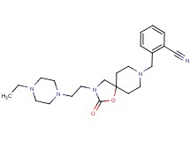 2-({3-[2-(4-ethylpiperazin-1-yl)ethyl]-2-oxo-1-oxa-3,8-diazaspiro[4.5]dec-8-yl}methyl)benzonitrile