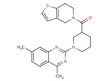 2-[3-(6,7-dihydrothieno[3,2-c]pyridin-5(4H)-ylcarbonyl)-1-piperidinyl]-4,7-dimethylquinazoline