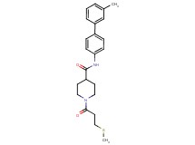 N-(3'-methyl-4-biphenylyl)-1-[3-(methylthio)propanoyl]-4-piperidinecarboxamide