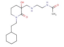 N-[2-({[1-(2-cyclohexylethyl)-3-hydroxy-2-oxopiperidin-3-yl]methyl}amino)ethyl]acetamide