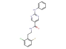 2-anilino-N-[2-(2-chloro-6-fluorophenyl)ethyl]-5-pyrimidinecarboxamide