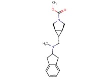 methyl (1R*,5S*,6r)-6-{[2,3-dihydro-1H-inden-2-yl(methyl)amino]methyl}-3-azabicyclo[3.1.0]hexane-3-carboxylate