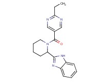 2-{1-[(2-ethyl-5-pyrimidinyl)carbonyl]-2-piperidinyl}-1H-benzimidazole