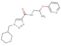 1-(cyclohexylmethyl)-N-[2-(3-pyridinyloxy)propyl]-1H-1,2,3-triazole-4-carboxamide