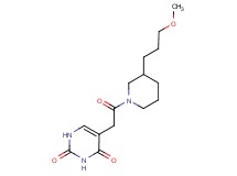 5-{2-[3-(3-methoxypropyl)-1-piperidinyl]-2-oxoethyl}-2,4(1H,3H)-pyrimidinedione
