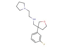 N-{[3-(3-fluorophenyl)tetrahydro-3-furanyl]methyl}-2-(1-pyrrolidinyl)ethanamine
