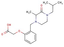 {2-[(4-isobutyl-2-methyl-3-oxo-1-piperazinyl)methyl]phenoxy}acetic acid