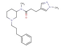 N-methyl-3-(1-methyl-1H-pyrazol-4-yl)-N-[1-(3-phenylpropyl)-3-piperidinyl]propanamide