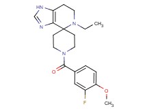 5-ethyl-1'-(3-fluoro-4-methoxybenzoyl)-1,5,6,7-tetrahydrospiro[imidazo[4,5-c]pyridine-4,4'-piperidine]
